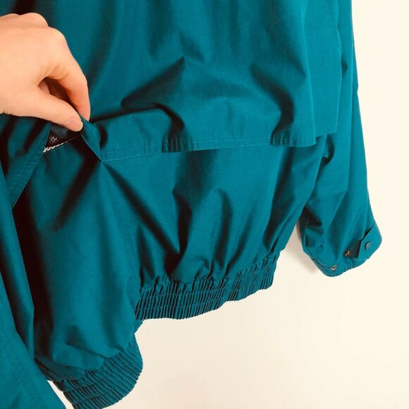 Vintage Lands' End Green Unisex Size Small Snap Front Jacket - Picture 5 of 6